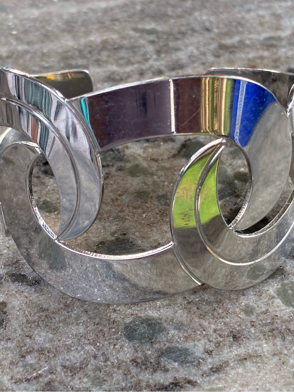 Sterling Silver Swirl Cuff Bracelet